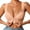 Rose Gold, variant on Wang6 Womens Front Hook Closure Bras No Wire Seamless Everyday Bras Large Bust Lace Demi Underwear Deep V Neck T Shirt Bra Bralettes Rose Gold XL