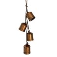thumbnail image 1 of Adorno colgante de campana de vaca de metal estilo shabby chic Campana rústica vintage en racimo con cuerda Adorno decorativo para colgar en la pared en fiestas navideñas, 1 of 7