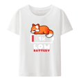thumbnail image 3 of Lowcostur-camiseta con estampado de dibujos animados interesantes para hombres y mujeres, camiseta de manga corta suelta transpirable, Hip-hop, moda Hipster, ropa de calle, 3 of 5