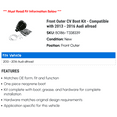 thumbnail image 2 of Front Outer CV Boot Kit - Compatible with 2013 - 2016 Audi allroad 2014 2015, 2 of 2