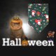 thumbnail image 4 of Pañuelos para perros de Halloween, baberos transpirables para gatos, suministro de toallas triangulares (Papá Noel verde) Ehuebsd Para estrenar, 4 of 7