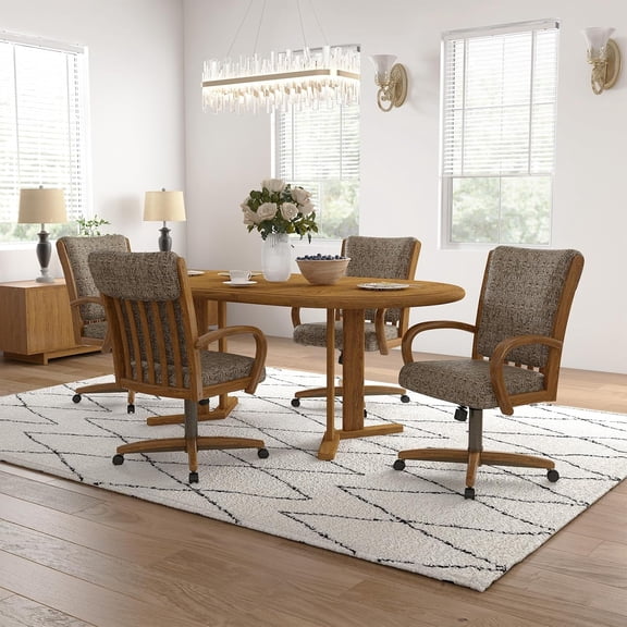 Chromcraft Chairs, Swivel Tilt Kitchen Chairs, Classic Ultra Comfort Chairs with Memory Foam for Kitchen, Livinroom