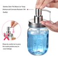 thumbnail image 3 of Juego de tapas para accesorios de baño Mason Jar (4 unidades), tarros no incluidos, dispensador de jabón, soporte para cepillo de dientes y tapas para tarros de almacenamiento de boticario para tarros, 3 of 5