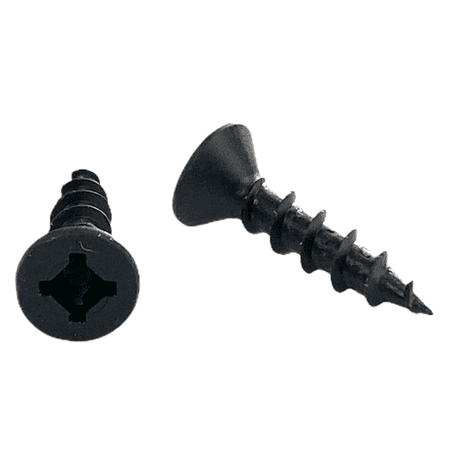 

Cabentry Brand | Wood Screws | Flat Head | Phillips Square Drive | #8 | 5/8 Inch | Deep Thread | Type 17 Point | Black Phospate Finish | 1000 Pack