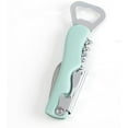 thumbnail image 4 of Bottle Opener,Professional Wine Opener, Beer Bottle Opener,Dual Functionality,Ergonomic Grip Handle, Electroplating Process,Wine Corkscrew,Suitablefor Kitchen Restauant and Bar-green, 4 of 5