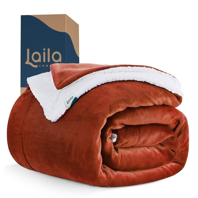 Cobija Cobertor Aborregado Individual Laila Comfort 100% Microfibra de Poliéster