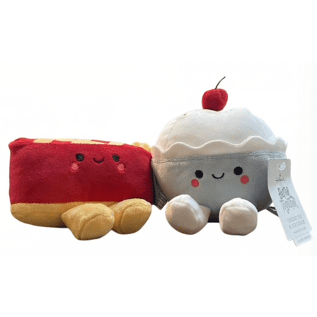Hallmark Better Together Cherry Pie & Ice Cream Magnetic Plush Pair New With Tag