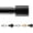 Black Clinder, variant on Decorative Silver Grey Curtain Rods for Windows 48 to 84 Inches, Classic Adjustable 3/4 Inch Diameter Single Curtain Rod Set for Bedroom Living Room, Curtain Rod with Silver Grey Finials