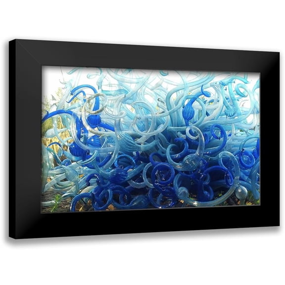 Popcorn 14x10 Black Modern Framed Museum Art Print Titled - Chihuly III