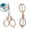 Rose Gold, variant on VQPeo Foldable Stainless Steel Mini Travel Scissors - Portable Safety Pocket Nursing Scissors for Travel, Home, Office, Craft, Sewing