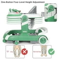 thumbnail image 3 of AJONALAA 4-in-1 Musical Infant Baby Walker with Wheels, Push Walker for Girls Boys, Green, 3 of 11
