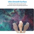 thumbnail image 5 of Galaxy Gaming Mouse Pad, Universe Space Waterproof and Non-Slip Mousepad, Extended XL 31.5 x 11.8inches Desk Mat, 3mm Thick Rubber Base Desk Pad for Office Home, 5 of 7