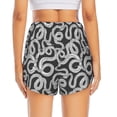thumbnail image 4 of Goofa Snake Printed Women 2 in 1 Running Shorts,Quick Dry Athletic Workout Shorts,High Waisted Athletic Shorts with Liner Pockets-XX-Large, 4 of 9