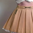 thumbnail image 4 of Women Lace Patchwork Mini Pleated High Waist Goth Skirts, 4 of 6