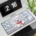 thumbnail image 3 of Playful Bulldog Welcomes Winter Snowy Day with Cardinal Bird Desk Mat Full Keyboard Mouse Pad Dog Lover Gifts Idea Large Mousepad - 2017, 3 of 5