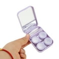 thumbnail image 4 of Unique Bargains 1 Set Contact Lens Case Simple Rectangular Lens Storage Case Purple, 4 of 5