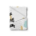 thumbnail image 2 of Positive Energy Soft Flannel Fleece Throw Blanket, Abstract Design Themed Words with Mind Vibes Life Words, Cozy Plush for Indoor and Outdoor Use, 50" x 60", Multicolor, by Ambesonne, 2 of 5