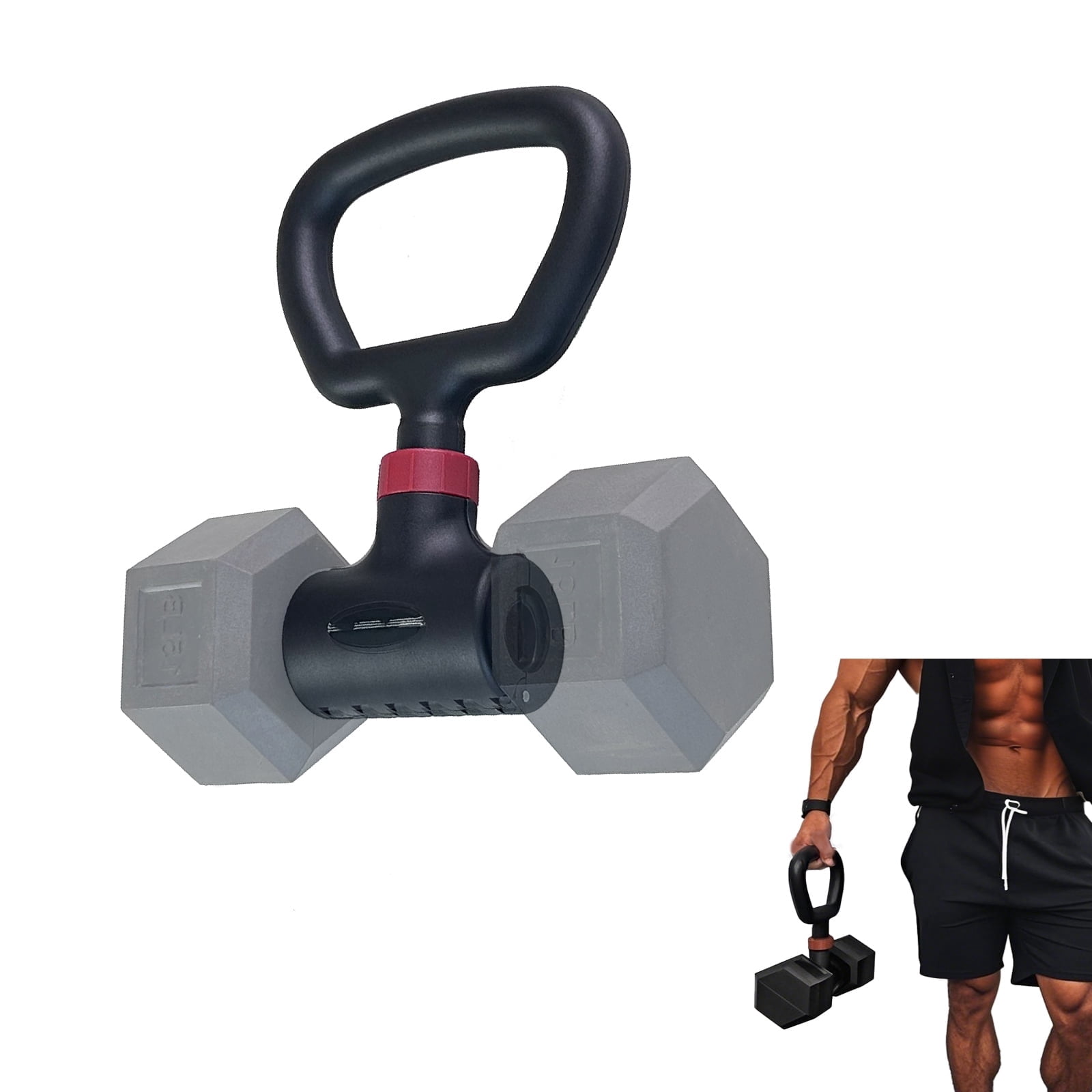 Kettle Gryp Kettlebell réglable et portable - Équipement d'entraînement de voyage pour sac de gym, crossfit WOD, haltérophilie, culturisme, perte de poids | Se fixe aux haltères Kettle Gryp Kettlebell réglable et portable - Équipement d'entraînement de voyage pour sac de gym, crossfit WOD, haltérophilie, culturisme, perte de poids | Se fixe aux haltères