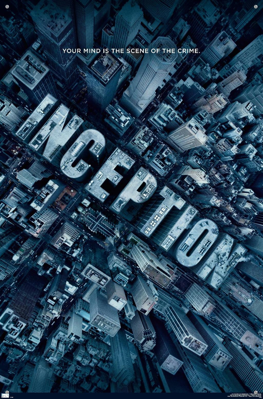 Inception - One Sheet Wall Poster with Pushpins, 22.375" x 34"