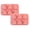 C/Pink, variant on pieces of 6-hole Christmas cake mold kitchen baking supplies Christmas tree Christmas hat silicone cake mold Non stick Silicone Bakeware Xmas Themed Baking Forms Holiday Dessert Molds (GREY)