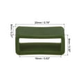 thumbnail image 2 of Uxcell Watch Band Strap Loops Silicone Watch Holder Keeper for 16mm Width Watch Band, Dark Green 4 Pack, 2 of 5