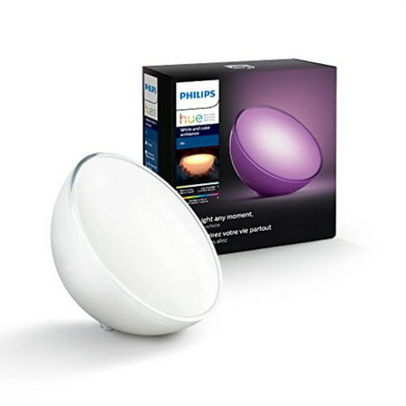 philips hue go white and color portable dimmable led smart light table lamp (requires hue hub, works with alexa, homekit and google (Best Lamps For Hue)