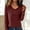 Wine, variant on NMMUED Basic Sweaters for Women V Neck Sweaters for Women Knitted Sweater Winter Sweaters for Women Womens Tops Casual Knit Top Sweater Tops for Women Dark Green L