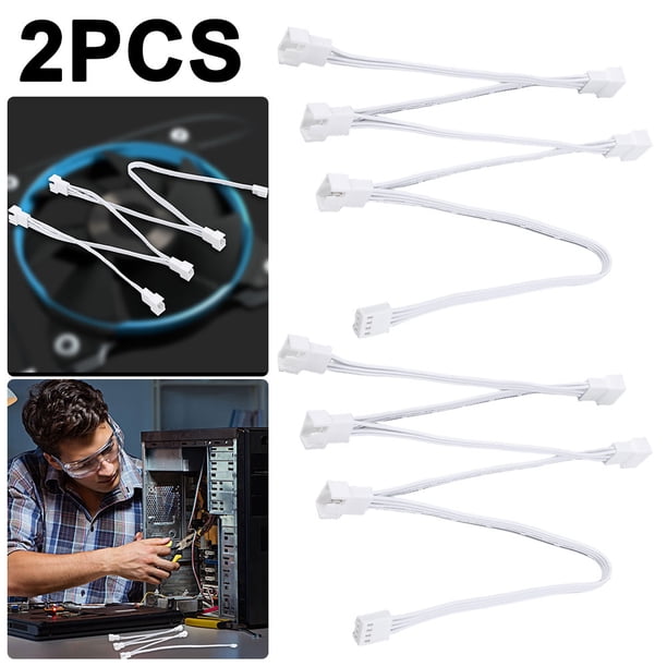 Ventilador Portátil PWM Splitter 5/6 Ways Pwm Fan Cable para Computadora CPU (5 Ways)