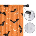 thumbnail image 4 of Halloween Themed Rod Pocket Curtains 2 PCS, Featuring Skull and Full Moon Design,42x84in long Curtains Set, 4 of 5