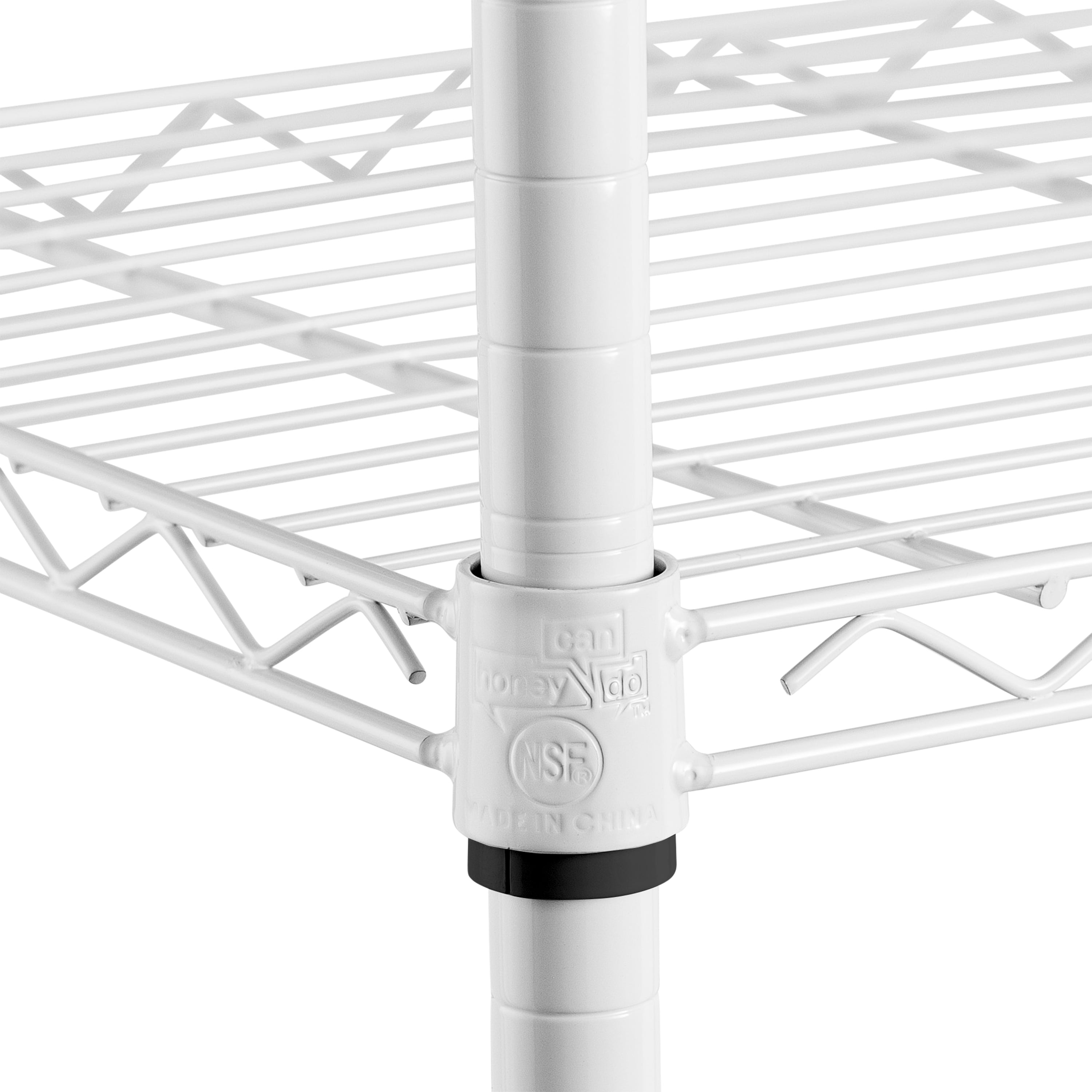 Honey-Can-Do 5-Tier Heavy-Duty Adjustable Shelving Unit With 350-lb Shelf Capacity, White,Shelves & Shelf Units White,Steel