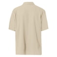 thumbnail image 5 of UACY Boys Button Down Shirt Cotton Short Sleeve Shirt Solid Summer Beach Shirts with Pocket, 5 of 8