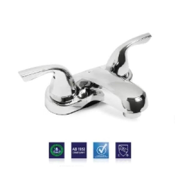 2 Handle Lavatory Faucet Without Pop Up