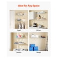 thumbnail image 6 of Wire Shelf Kit 3 ft - Set of 2, Wall Mounted Shelves, Heavy Duty Carbon Steel Closet Storage, Hanging Shelf for Closet, Bedroom, Laundry Room, Office, 6 of 9