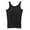 Black, variant on Seamless Built In Bra Tank Tops for Women Wide Strap Long Cami One Piece Bra Tank Sleeveless Layering Top Anti Chafing Quick Dry Fitness Workout Tank Tops Women Color Black Size M