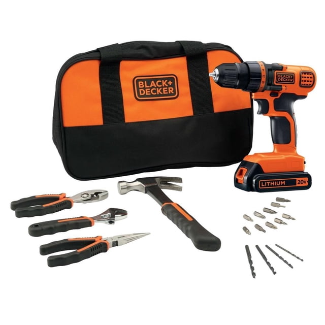 Set De Taladro Incluye 18 Accesorios Black & Decker LD120BH-B3