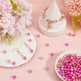 thumbnail image 3 of 600Pcs 3 Colors Pink Pearl Beads Pearl Beads Bulk 8mm Acrylic Imitation Round Plastic Holiday Wedding Valentines Beads for Jewelry Making Necklace Earrings Party Home Decoration for making, 3 of 9
