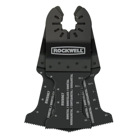 Rockwell RW8967.3 Sonicrafter Oscillating Multitool Extended Life Bimetal Wood & Nail End Cut Blade (3-Pack), 1-3/8" C30