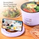 thumbnail image 4 of Olla Eléctrica De 450 W, Mini Olla Eléctrica Multifuncional, Capacidad De 1,2 L, Eficiente Y Segura, Saludable Y Fácil De Limpiar, Adecuada Para Ramen, Huevo, Pasta, Bola De, 4 of 7