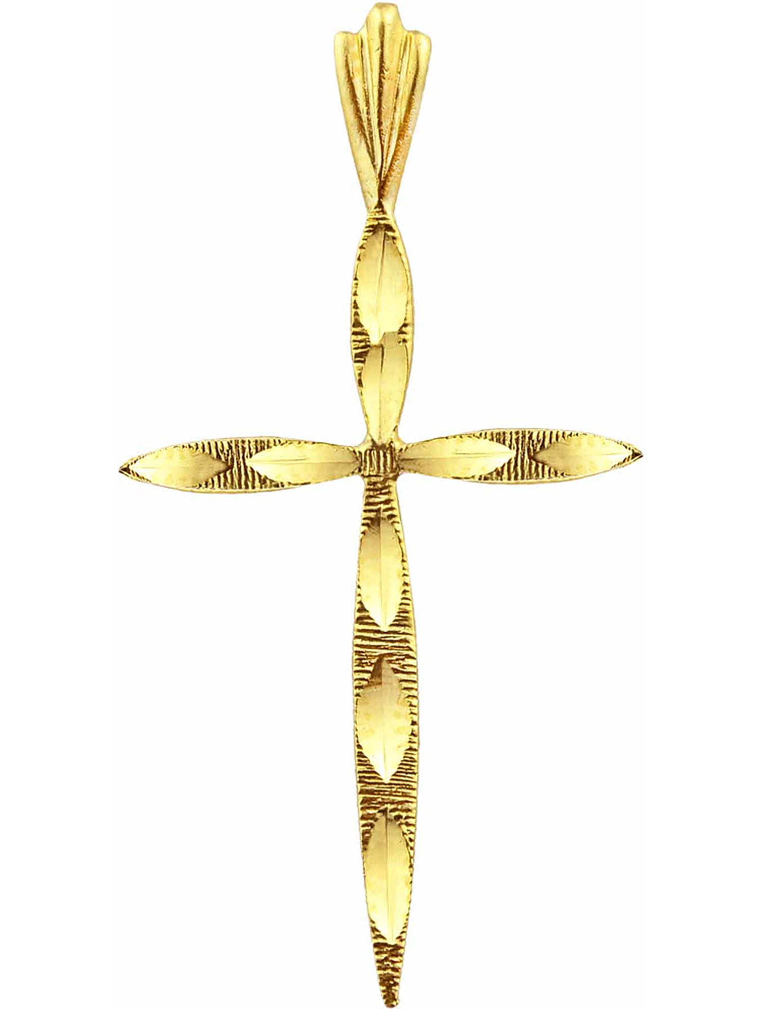 10kt Gold Multi-Leaf Design Charm Pendant