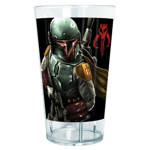 Star Wars Boba Fett Warrior  Tritan Drinking Cup Clear 24 oz.