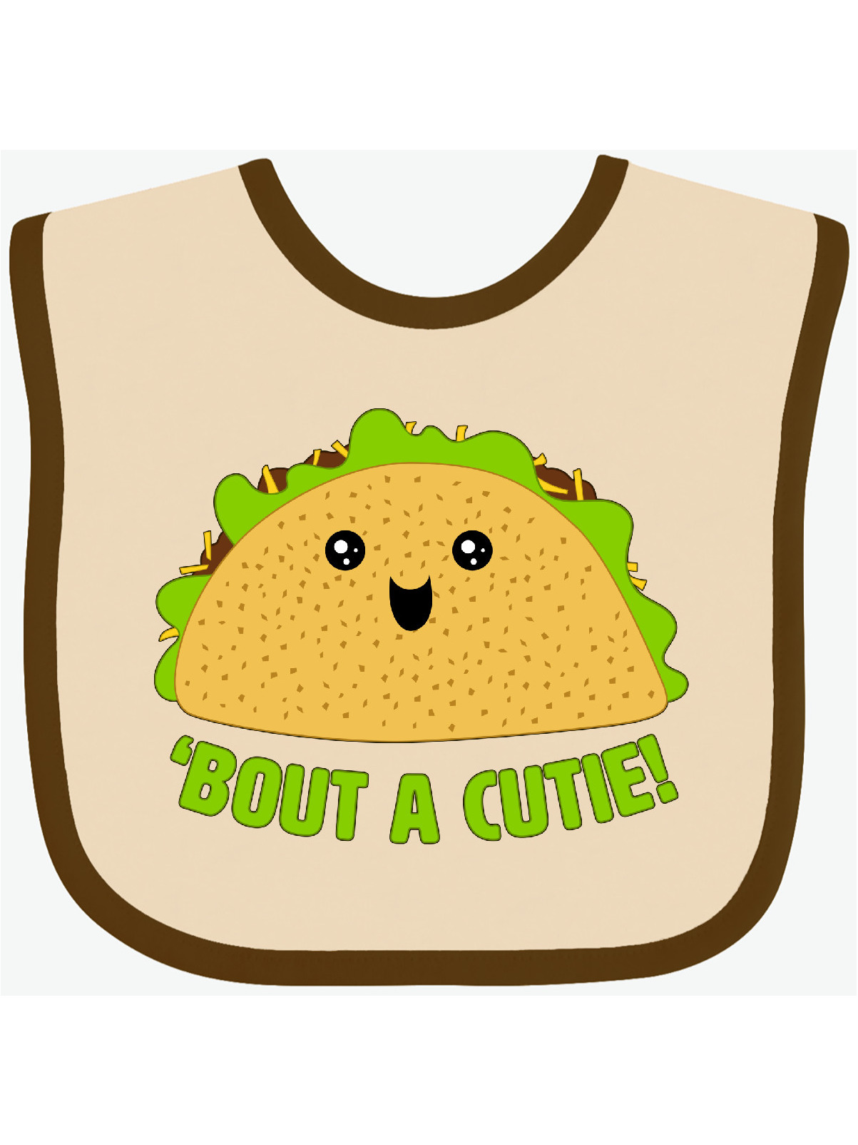 Taco Bout a Cutie Cute Taco Pun Baby Bib