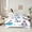 White Blue Gray 116, variant on jejeloiu Balck Crow Twin Bedding Sets 7-Piece,Yellow Chic Firefly Bedding Comforter Set,Tropical Plant Leaf Sheet Sets,Lightweight Room Decor Reversible