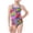 N0-Purple, variant on Hellosay One Piece Swimsuits for Juniors Back Cutout Swimwear Summer Beachwear Print Beach Bathing Suit Size 2-14 Purple