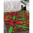 thumbnail image 2 of Ahgly Company Indoor Rectangle Patterned Crimson Red Abstract Area Rugs, 7' x 9', 2 of 6