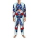 thumbnail image 3 of Fotbe Cute Gnomes in USA1 Pijama de Hombre con Estampado de Manga Larga, Conjunto de 2 Piezas, Ropa de Dormir Suave y Cómoda con Bolsillos-XX-Large, 3 of 7