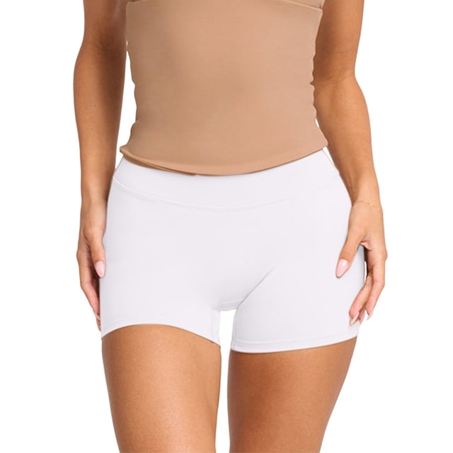 Pantalones Cortos Deportivos de Yoga de Alta Elasticidad para Mujer - Cintura Alta, Informales, Cómodos y Cómodos S