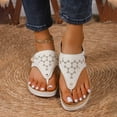 thumbnail image 6 of Domuza Orthopedic Sandals for Women Arch Support Flat Wedge Sandals Wide Slip on Non Slip Work Shoes Soft 2026 Foam Shoes Light Gray 9（EU-42）, 6 of 6