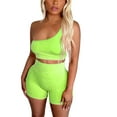 thumbnail image 2 of Ndbuld 2 Piece Sets for Women 2026 Summer Matching Lounge Shorts Set Resort Airport Travel Loungewear Outfits Clothing Mint Green M, 2 of 6