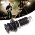 thumbnail image 1 of Tnstrumento Musical Bajo de guitarra eléctrica Conector de enchufe recto acanalado de 1/4 pulgadas (negro), 1 of 7