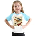 thumbnail image 4 of RXIRUCGD 2025 Vêtements d'Été pour Enfants Tout-Petits Garçons Filles Mode Mignon Col Rond Imprimé Manches Courtes Haut, 4 of 7